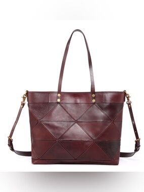 Old Trend Leather Prism Tote Bag